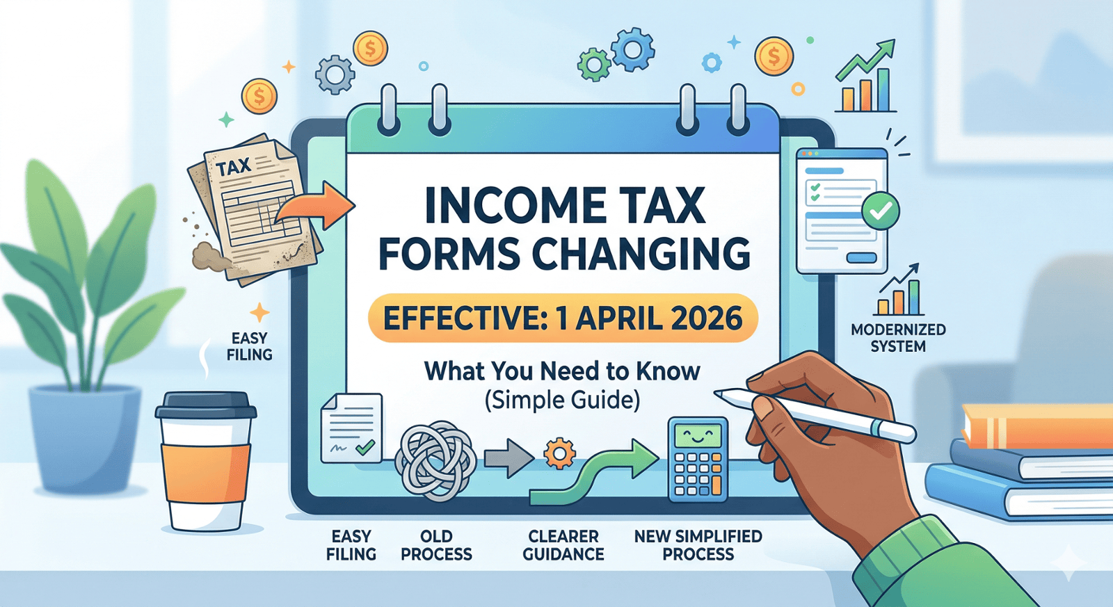Income Tax Forms Changing from 1 April 2026 – What You Need to Know (Simple Guide)
