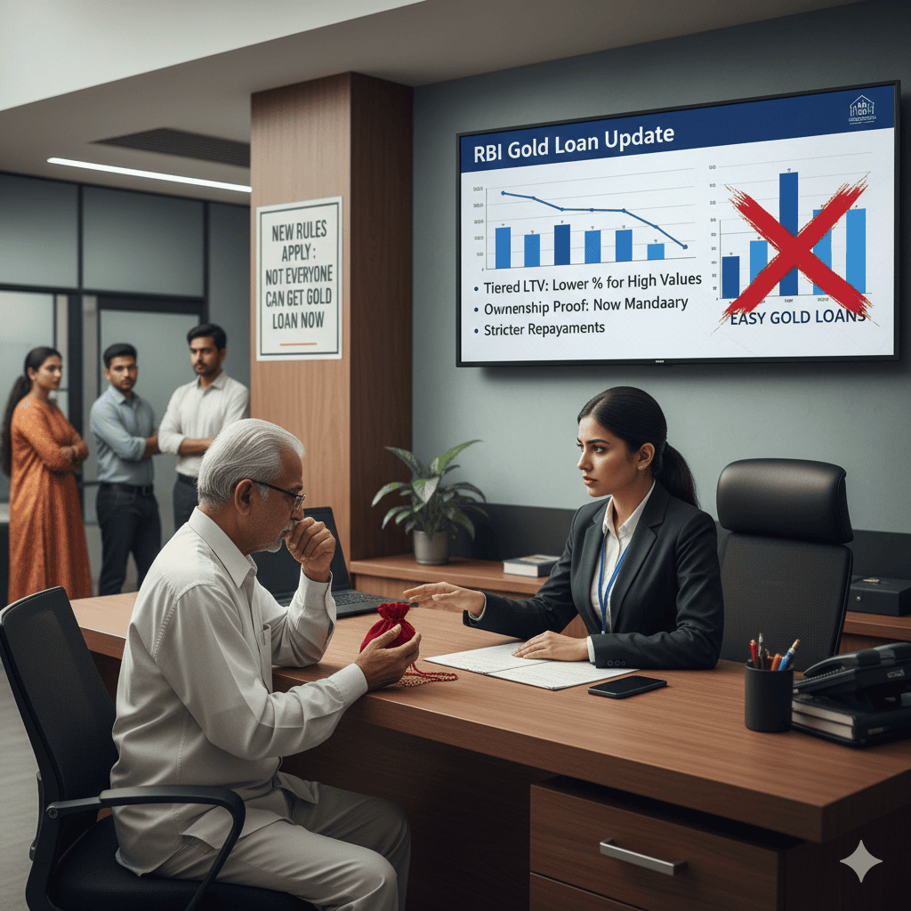 RBI’s New Gold Loan Rules — Not Everyone Can Get It Now!