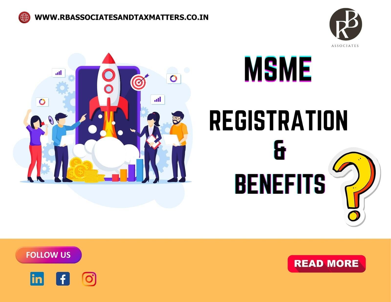 MSME REGISTRATION AND BENEFITS FOR STARTUPS