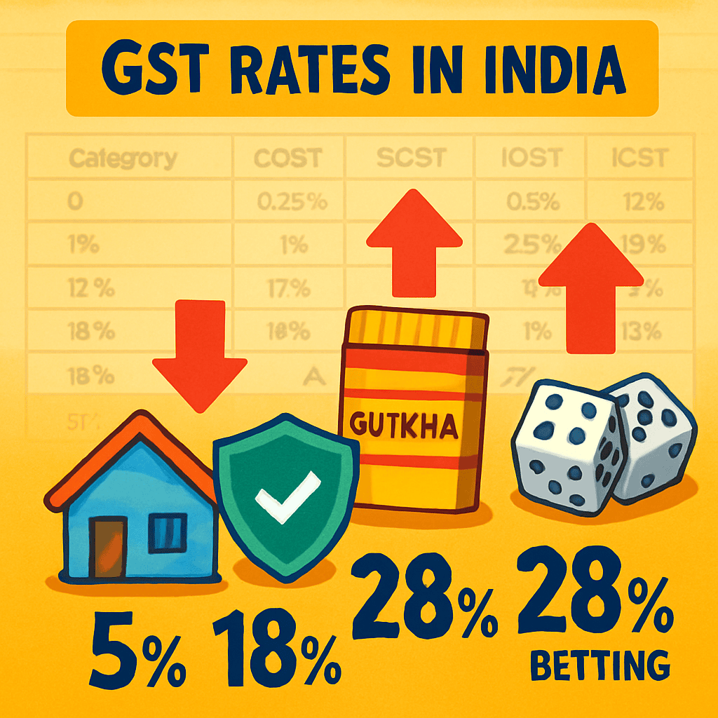 Gst Rate cuts 2025: What Gets Cheaper, What gets Costlier