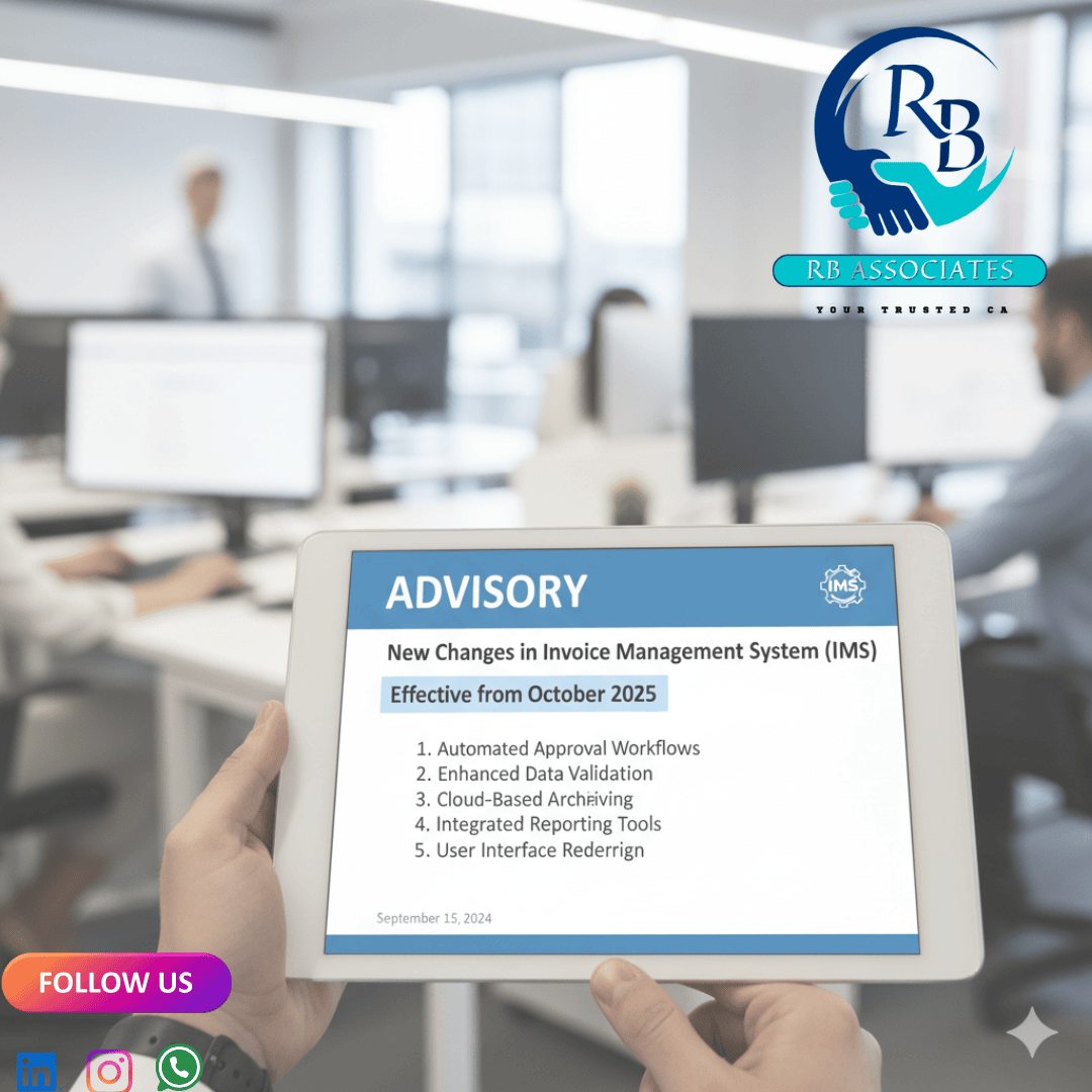 Advisory: New Changes in Invoice Management System (IMS) – Effective from October 2025